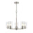 Millennium Lighting Verlana 5 Light 24" Chandelier, Br Nickel/Clear - 2715-BN