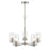 Millennium Lighting Verlana 5 Light 24" Chandelier, Brushed Nickel/Clear