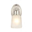 Millennium Lighting Amberle Wall Sconce, Nickel/Frosted White