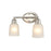 Millennium Lighting Amberle 2-Lt Vanity, Nickel/Frosted White