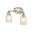 Millennium Lighting Amberle 2-Lt Vanity, Nickel/Frosted White