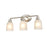 Millennium Lighting Amberle 3-Lt Vanity, Nickel/Frosted White - 2803-BN