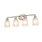 Millennium Lighting Amberle 4 Light Vanity, Nickel/Frosted White