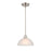 Millennium Lighting Amberle 1 Light Pendant, Nickel/Frosted White - 2811-BN