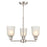 Millennium Lighting Amberle Chandelier, Nickel/Frosted White