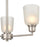 Millennium Lighting Amberle Chandelier, Nickel/Frosted White