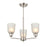 Millennium Lighting Amberle Chandelier, Nickel/Frosted White