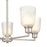 Millennium Lighting Amberle 5 Light Chandelier, Nickel/Frosted White - 2815-BN