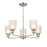 Millennium Lighting Amberle Chandelier, Nickel/Frosted White