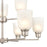 Millennium Lighting Amberle Chandelier, Nickel/Frosted White