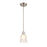 Millennium Lighting Amberle 1 Light Pendant, Brushed/Frosted White - 2821-BN