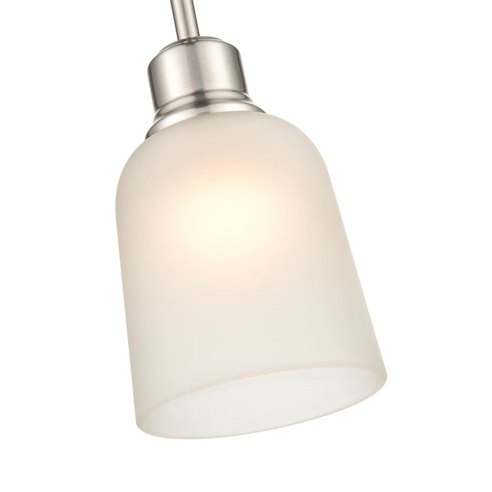 Millennium Lighting Amberle 1 Light Pendant, Brushed/Frosted White