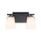 Millennium Lighting 2 Light Vanity, Matte Black/Etched White