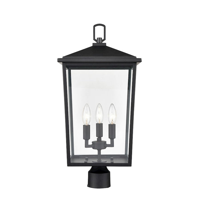 Millennium Lighting Fetterton 3 Light Outdoor Post Lantern, Black - 2983-PBK