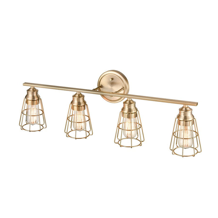 Millennium Lighting 4 Light Vanity, Modern Gold - 3384-MG