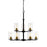 Millennium Burbank 9 Light 34.5" Chandelier, Black/Bronze - 3489-MB-HBZ