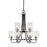 Millennium Clifton 9 Light 31.5" Chandelier, Black/Nickel - 3509-MB-BN