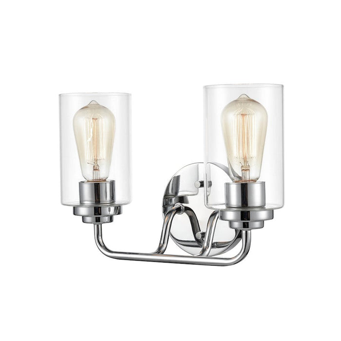 Millennium Lighting 2 Light Vanity, Chrome/Clear - 40022-CH