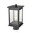 Millennium Lighting Bowton 1 Lt Outdoor Post Lantern, Black/Seeded