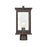 Millennium Bowton 1 Light Outdoor Post Lantern, Bronze/Clear Seeded