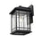 Millennium Armington 1 Light Outdoor Hanging Lantern, Black/Clear