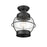 Millennium Lighting Aremelo 1 Lt Outdoor Flush Mount, Black/Seeded