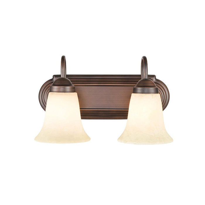 Millennium Lighting 2 Light Vanity Light, Bronze/Turinian Scavo - 4192-RBZ