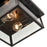 Millennium Evanton 2 Light Outdoor Flush Mount, Bronze/Clear Seeded - 4202-PBZ