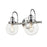 Millennium Lighting Ella 2 Light Vanity, Chrome/Clear - 4222-CH