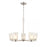 Millennium Coley 5 Light 20" Chandelier, Brushed Nickel/Frosted White - 4265-BN