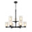 Millennium Coley 9 Light 25.125" Chandelier, Matte Black/Frosted - 4269-MB