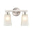 Millennium Coley 2 Light 10.125" Vanity, Brushed Nickel/Frosted White - 4272-BN