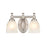 Millennium Lighting 13" 2 Light Vanity Light, Nickel/Faux Alabaster - 4302-SN