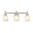 Millennium Lighting 21.5" 3 Light Vanity Light, Nickel/Faux Alabaster - 4303-SN