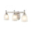 Millennium Lighting 21.5" 3 Light Vanity Light, Nickel/Faux Alabaster - 4303-SN