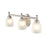 Millennium Lighting 21.5" 3 Light Vanity Light, Nickel/Faux Alabaster - 4303-SN