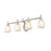 Millennium Lighting 4 Light Vanity Light, Satin Nickel/Faux Alabaster