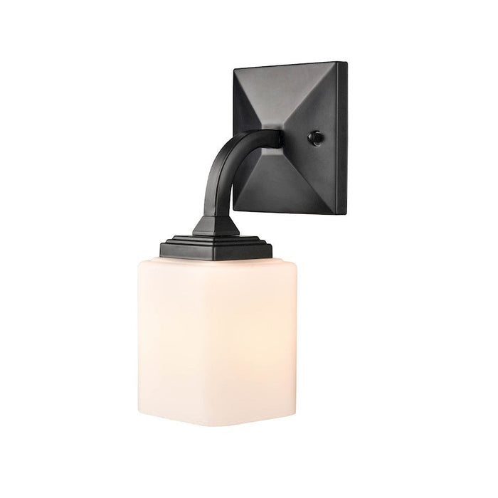 Millennium Lighting Eddison 1 Light Wall Sconce, Frosted Opal