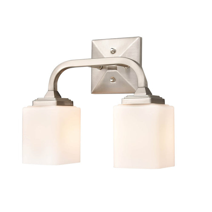 Millennium Lighting Eddison 2 Light Vanity, Frosted Opal