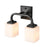 Millennium Lighting Eddison 2 Light Vanity, Frosted Opal