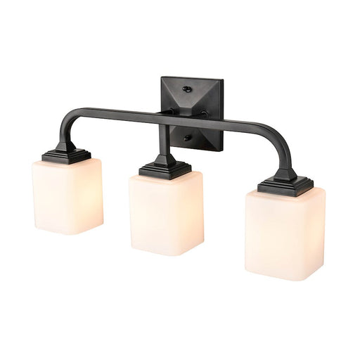 Millennium Lighting Eddison 3 Light Vanity, Frosted Opal