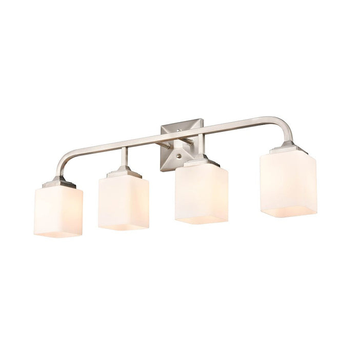 Millennium Lighting Eddison 4 Light Vanity, Frosted Opal