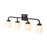 Millennium Lighting Eddison 4 Light Vanity, Frosted Opal