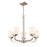 Millennium Lighting Eddison Chandelier, Frosted Opal