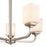 Millennium Lighting Eddison Chandelier, Frosted Opal