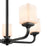 Millennium Lighting Eddison Chandelier, Frosted Opal