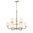 Millennium Lighting Eddison Chandelier, Frosted Opal