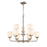 Millennium Lighting Eddison Chandelier, Frosted Opal