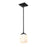 Millennium Lighting Eddison 1 Light Pendant, Frosted Opal