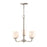 Millennium Lighting Eddison Chandelier, Frosted Opal